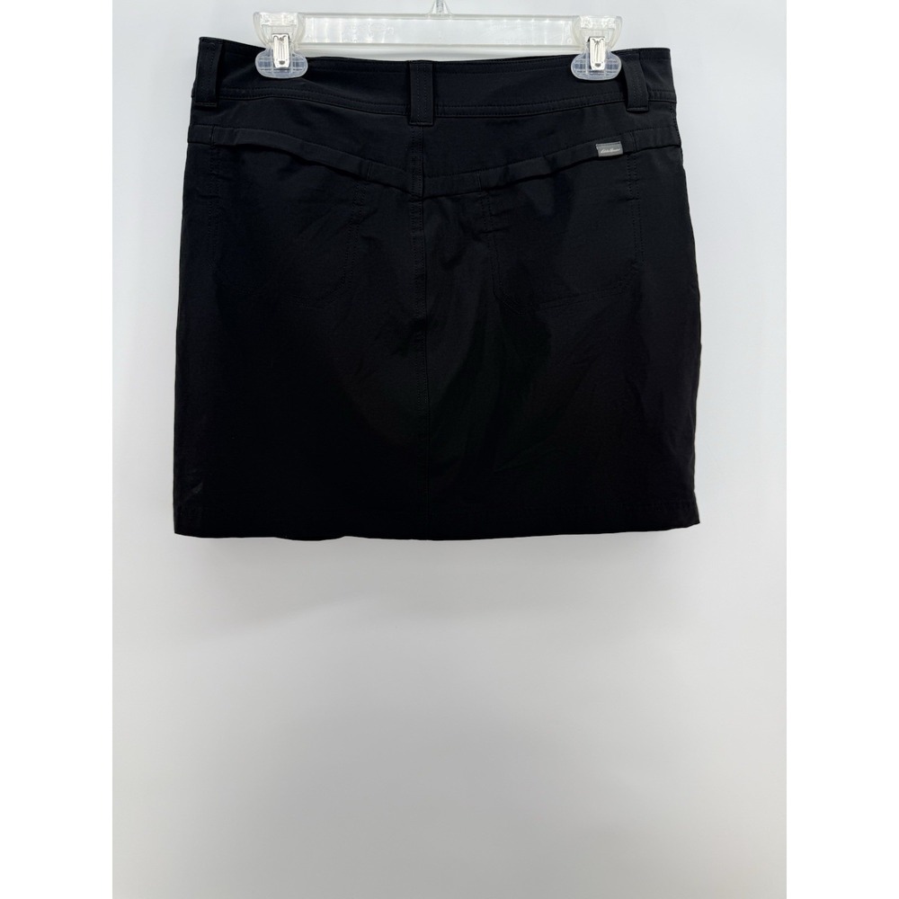 Eddie Bauer Women's Size 8‎ Skort Skirt Short Black Stretch Pockets Athletic